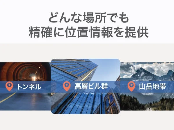 どんな場所でも精確に位置情報を提供