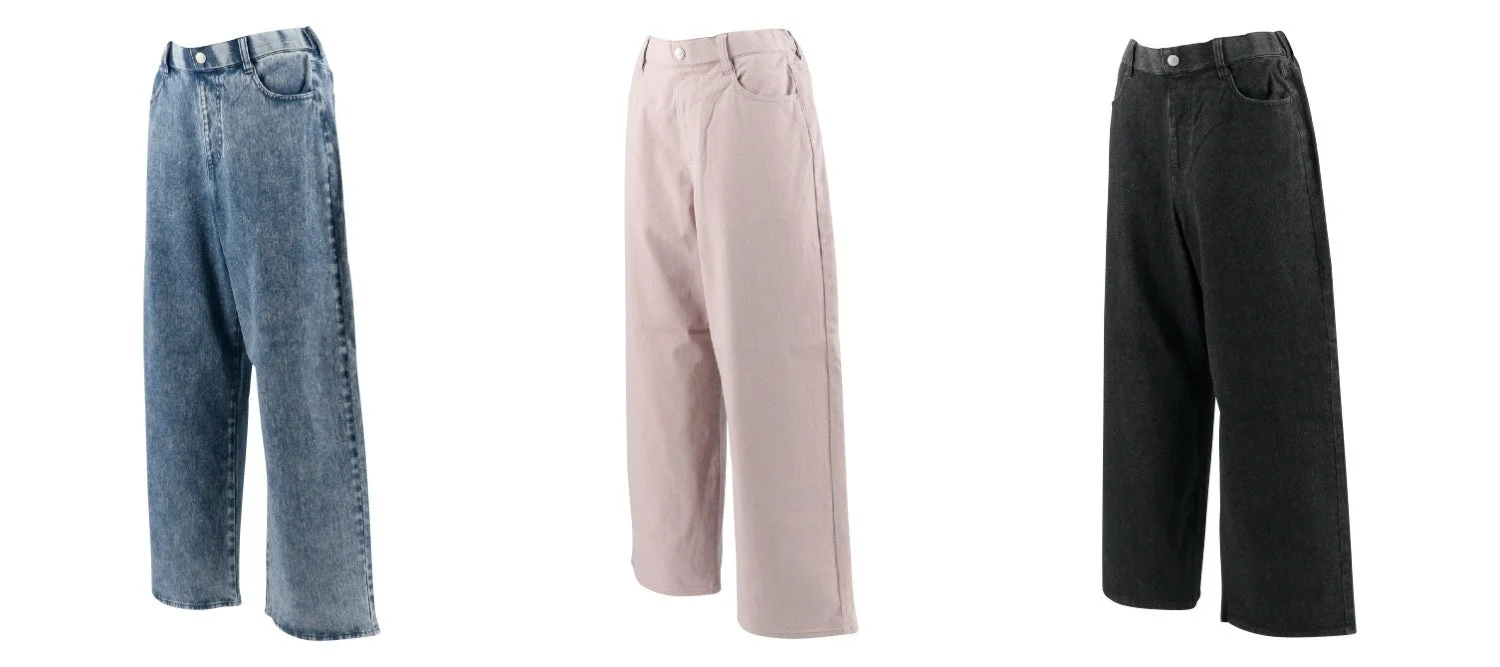 UVカットワイドデニム