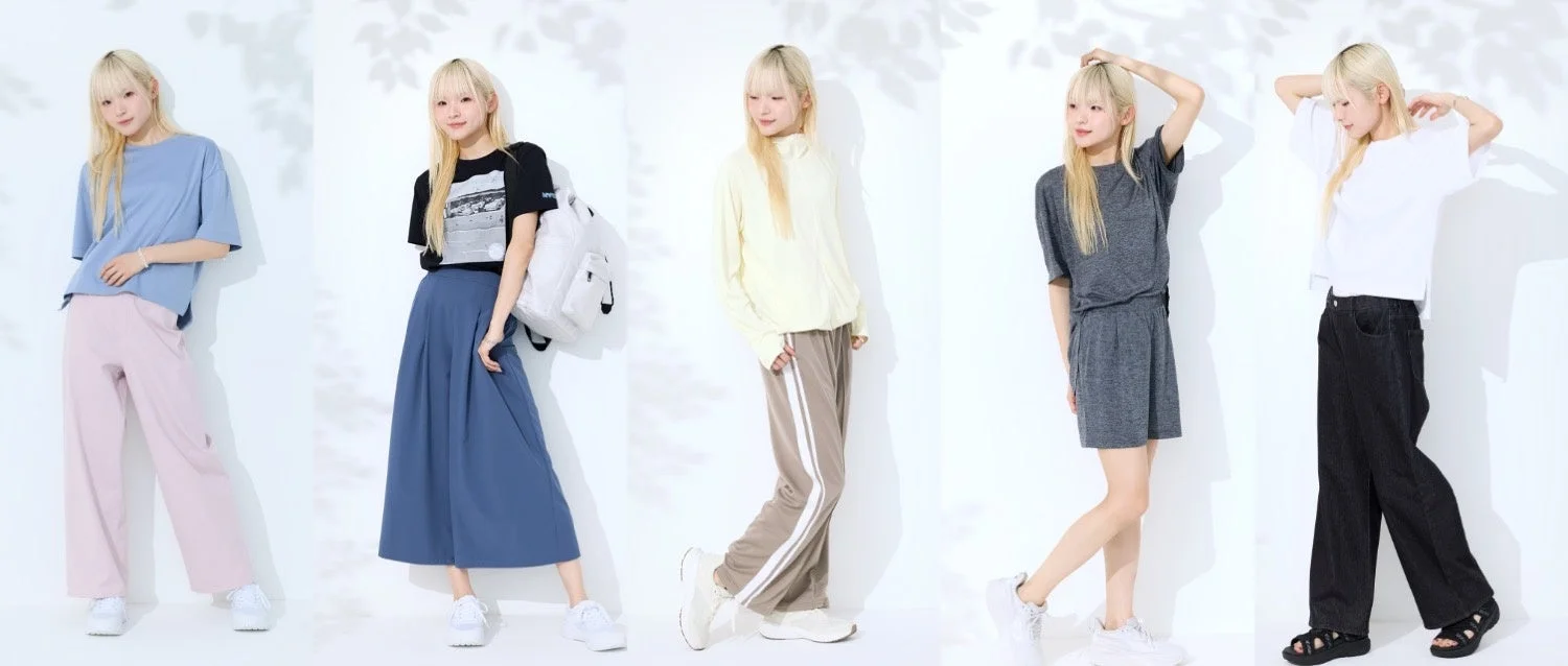 カジュアルウェアのコーディネート例