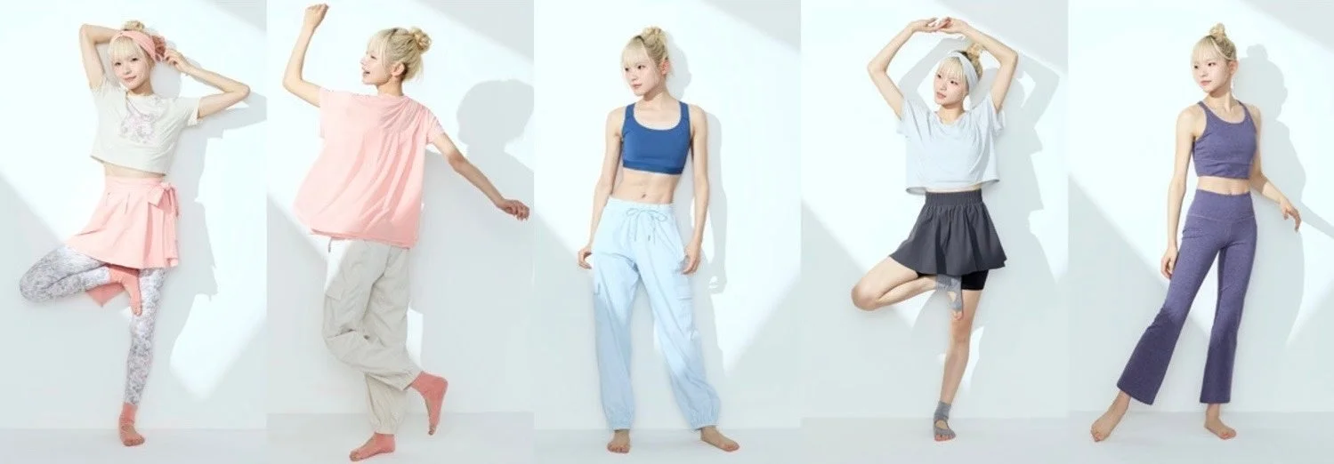 フィットネスウェアのコーディネート例