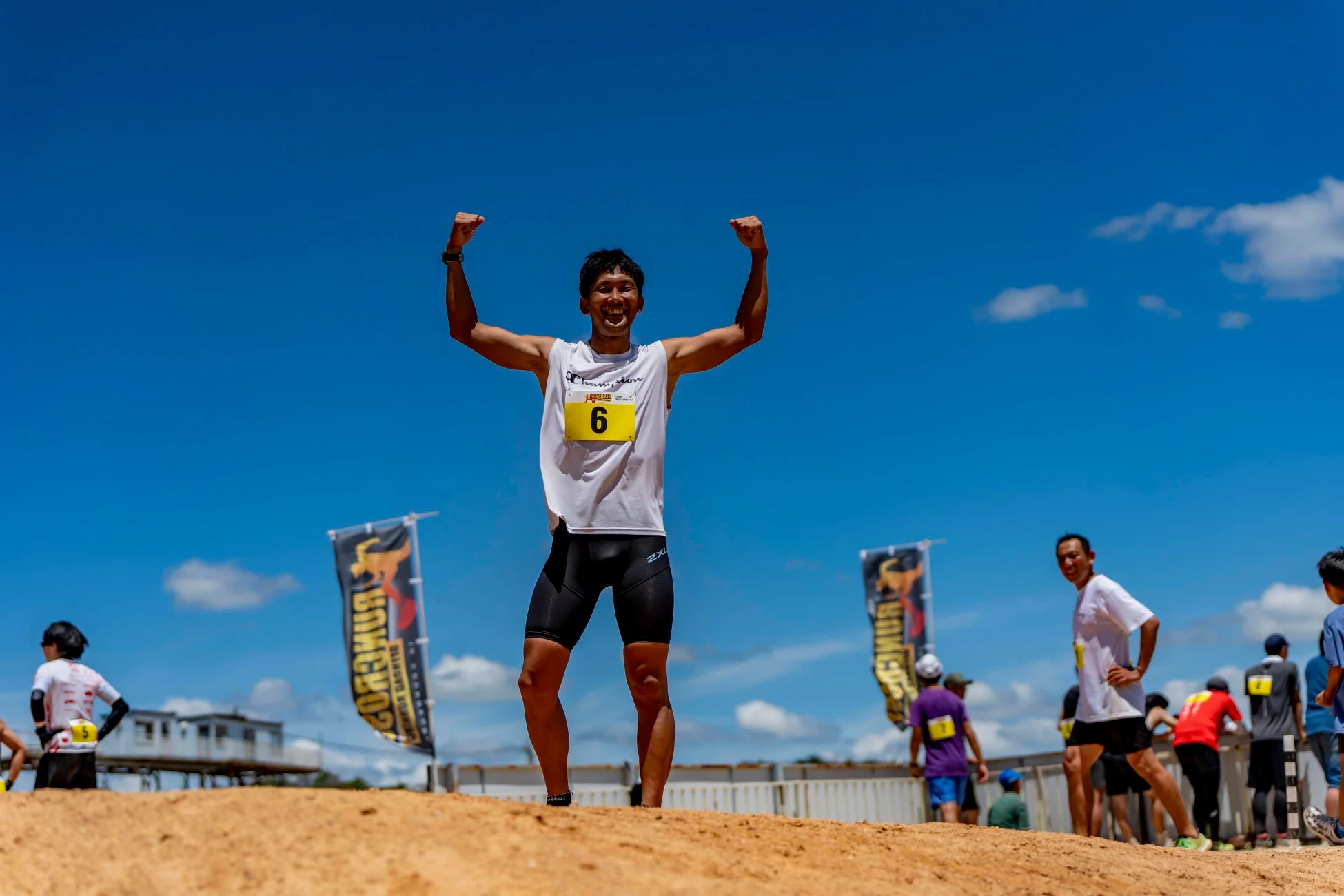 ゴール後の喜び