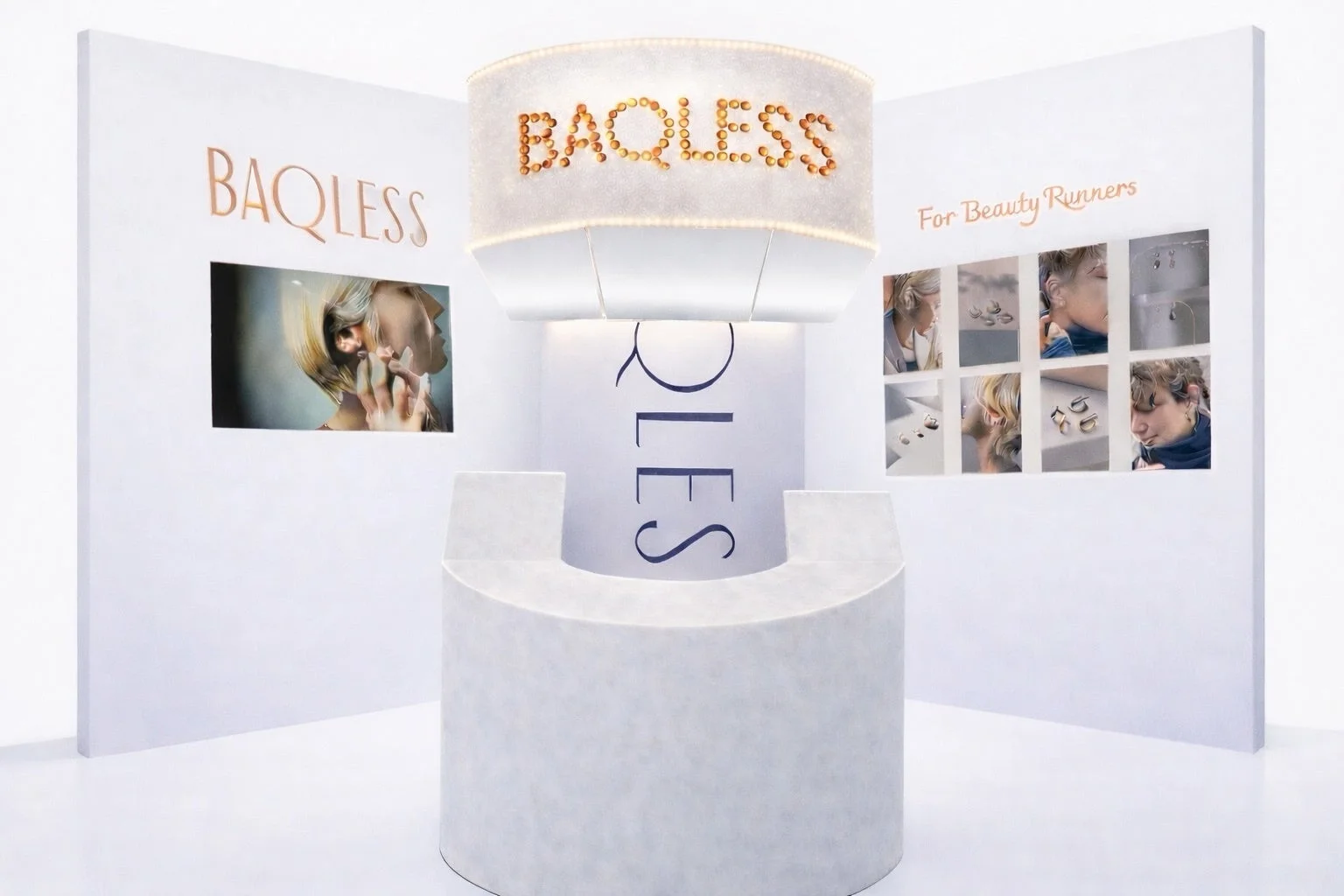 BAQLESSのモダンな展示