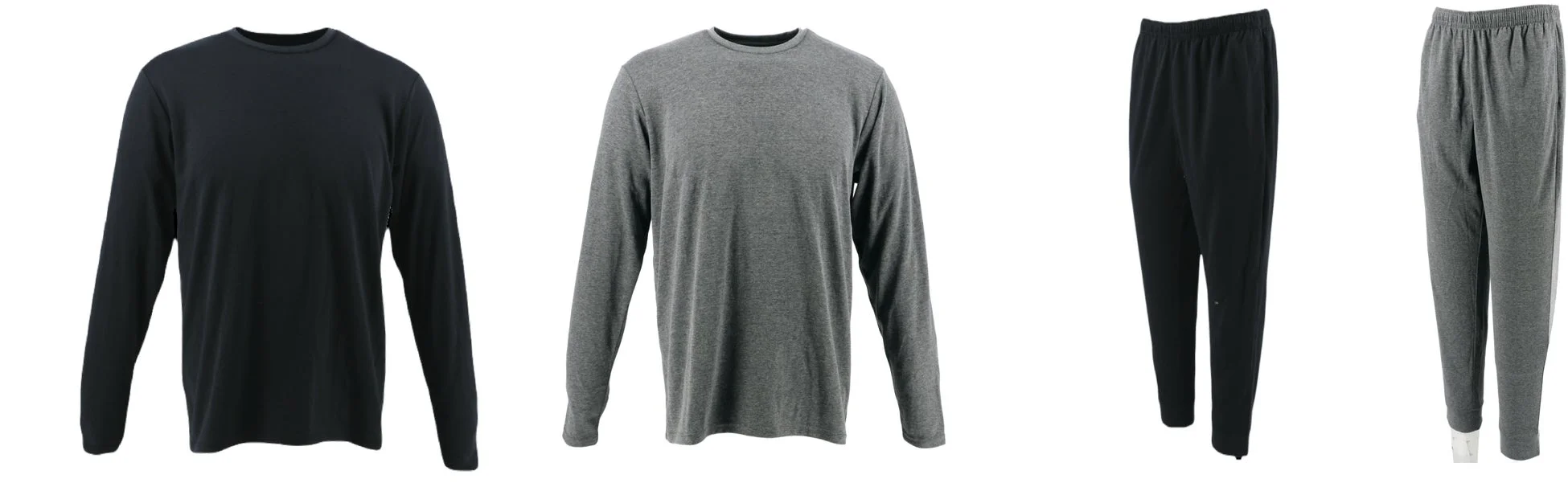 TIGORA SLEEPユニセックス 長袖Tシャツ・ロングパンツ 平置き