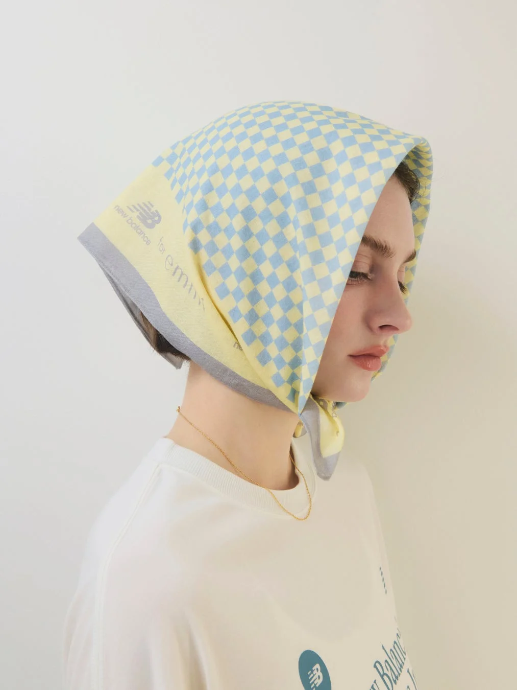 New Balance for emmiプレイドパターンバンダナ