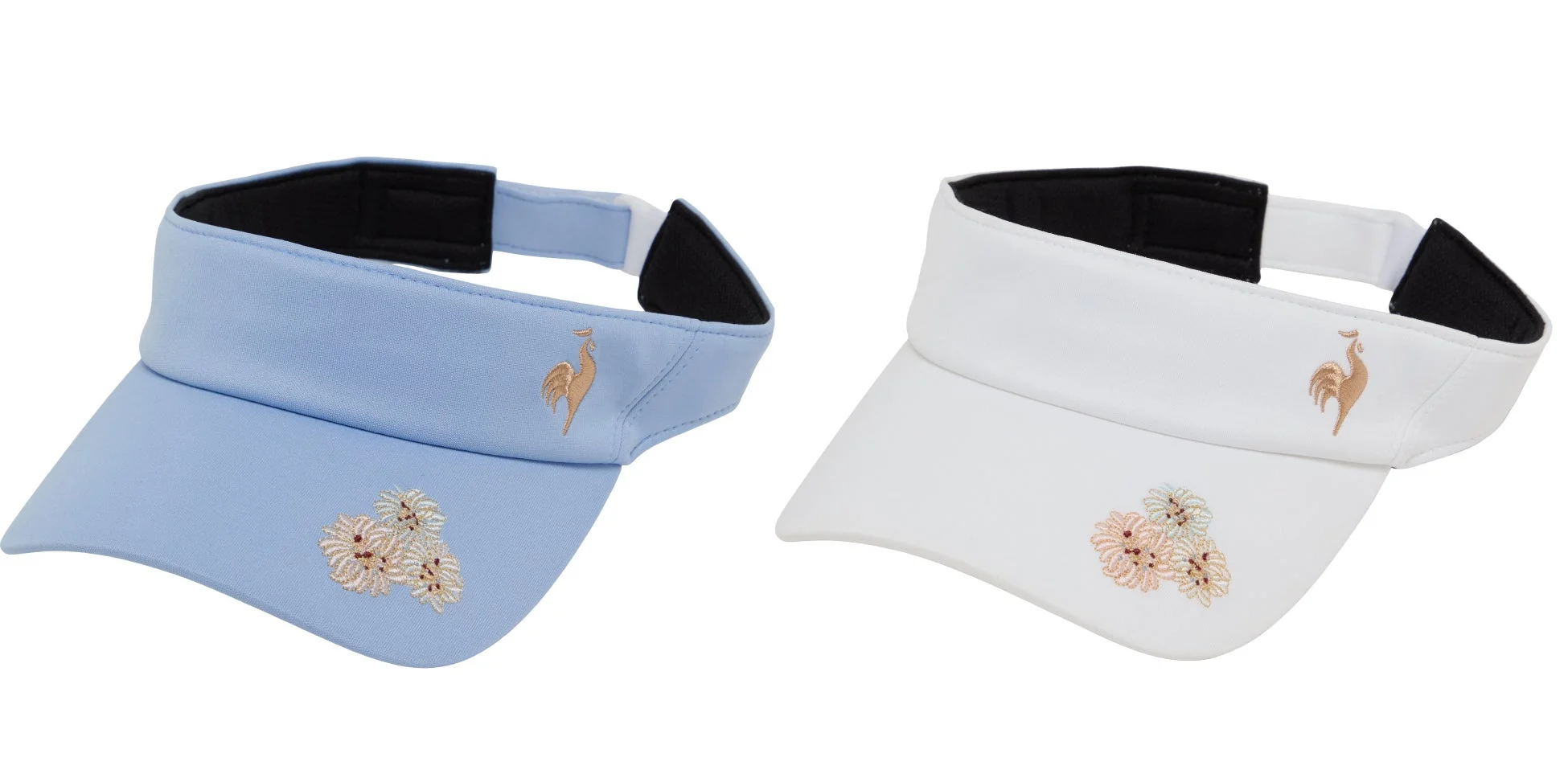 水色と白のサンバイザー