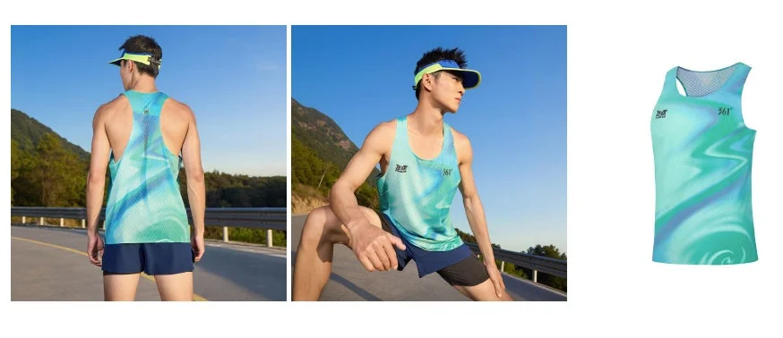 ランニングウェアを着た男性