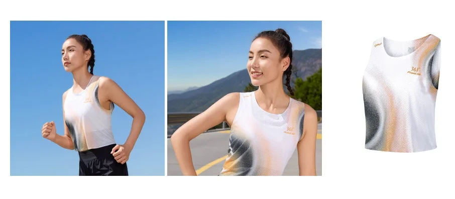 ランニングウェアを着た女性