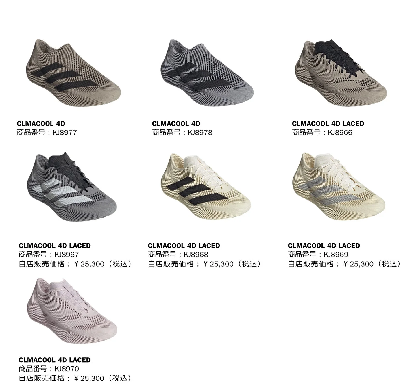 CLIMACOOL 4Dシリーズ商品
