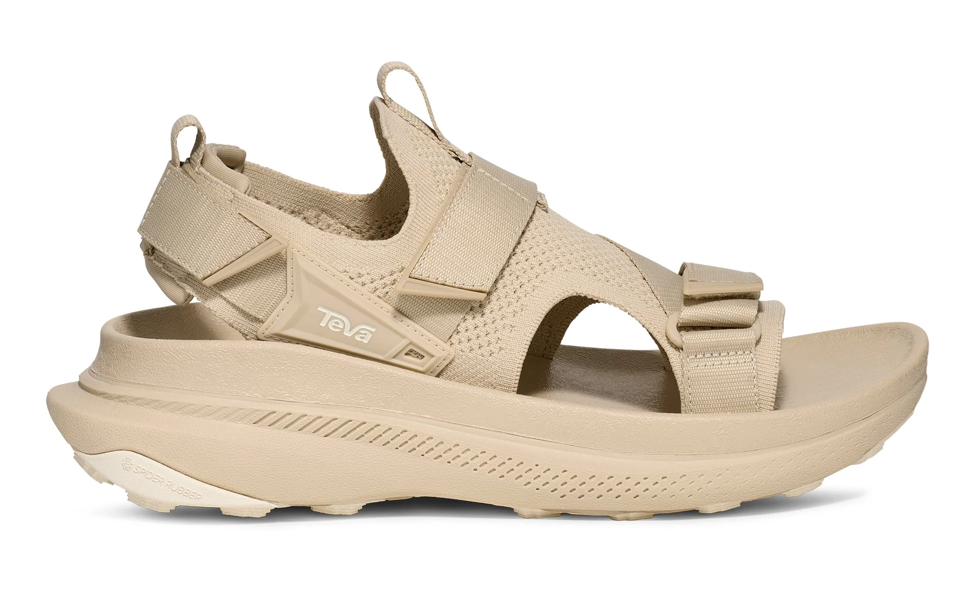 ベージュ色のTevaスポーツサンダル