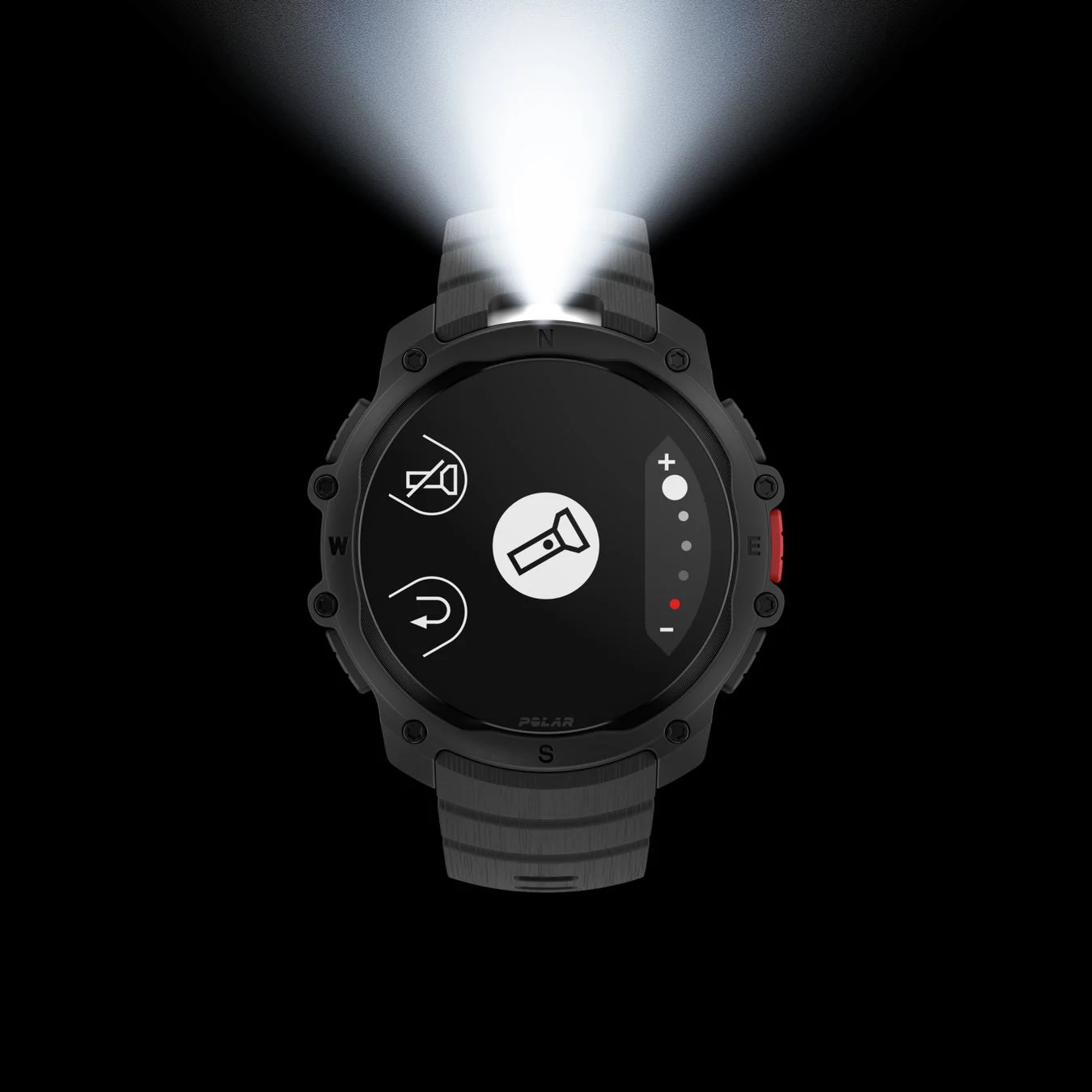 暗闇で光を放つスマートウォッチ