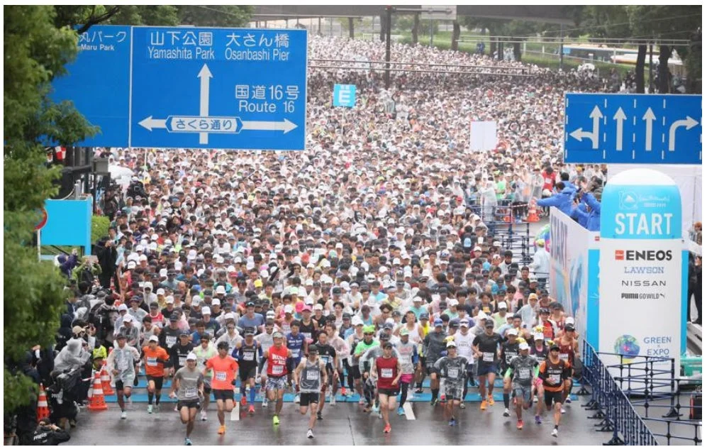 横浜マラソン2025の様子