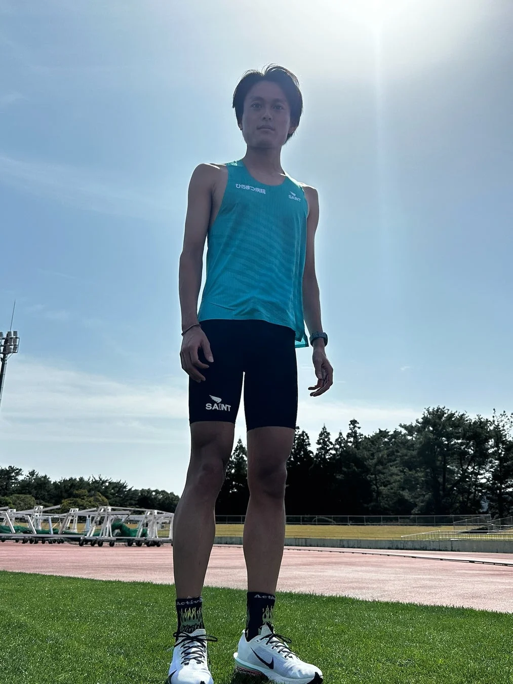 AQUA GREENユニフォームを着用した選手