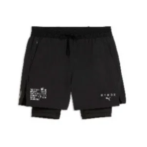 黒い男性用スポーツショートパンツ