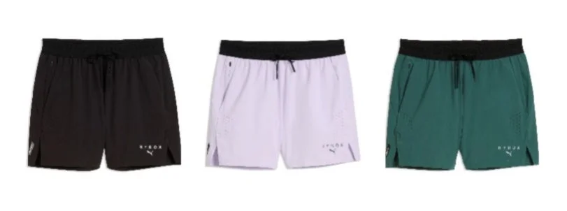 3色のショートパンツ