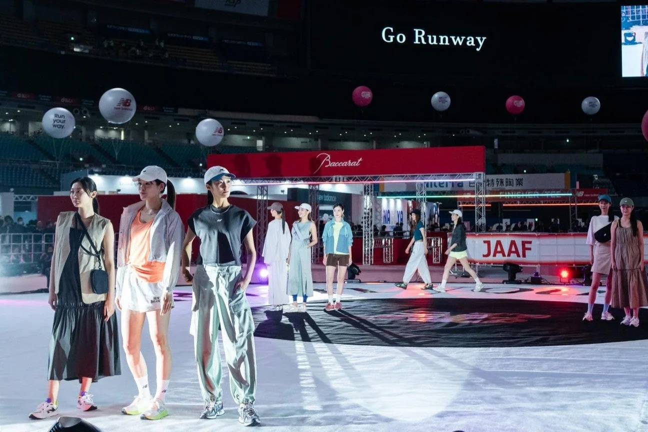 マラソンEXPOのファッションショー「GO RUNWAY」の様子