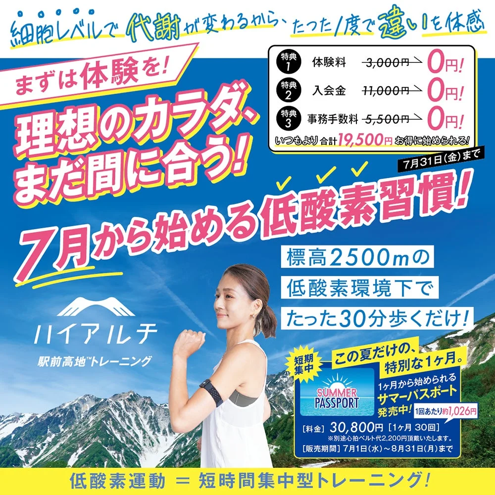 ハイアルチ サマースタート キャンペーン